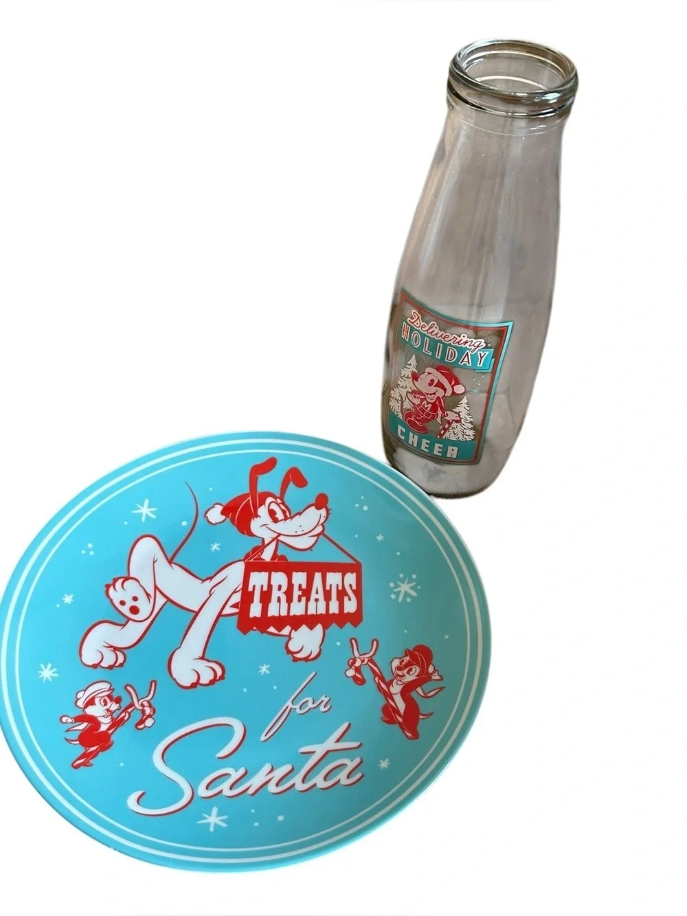 Disney Christmas Treats for Santa Milk & Cookies Set